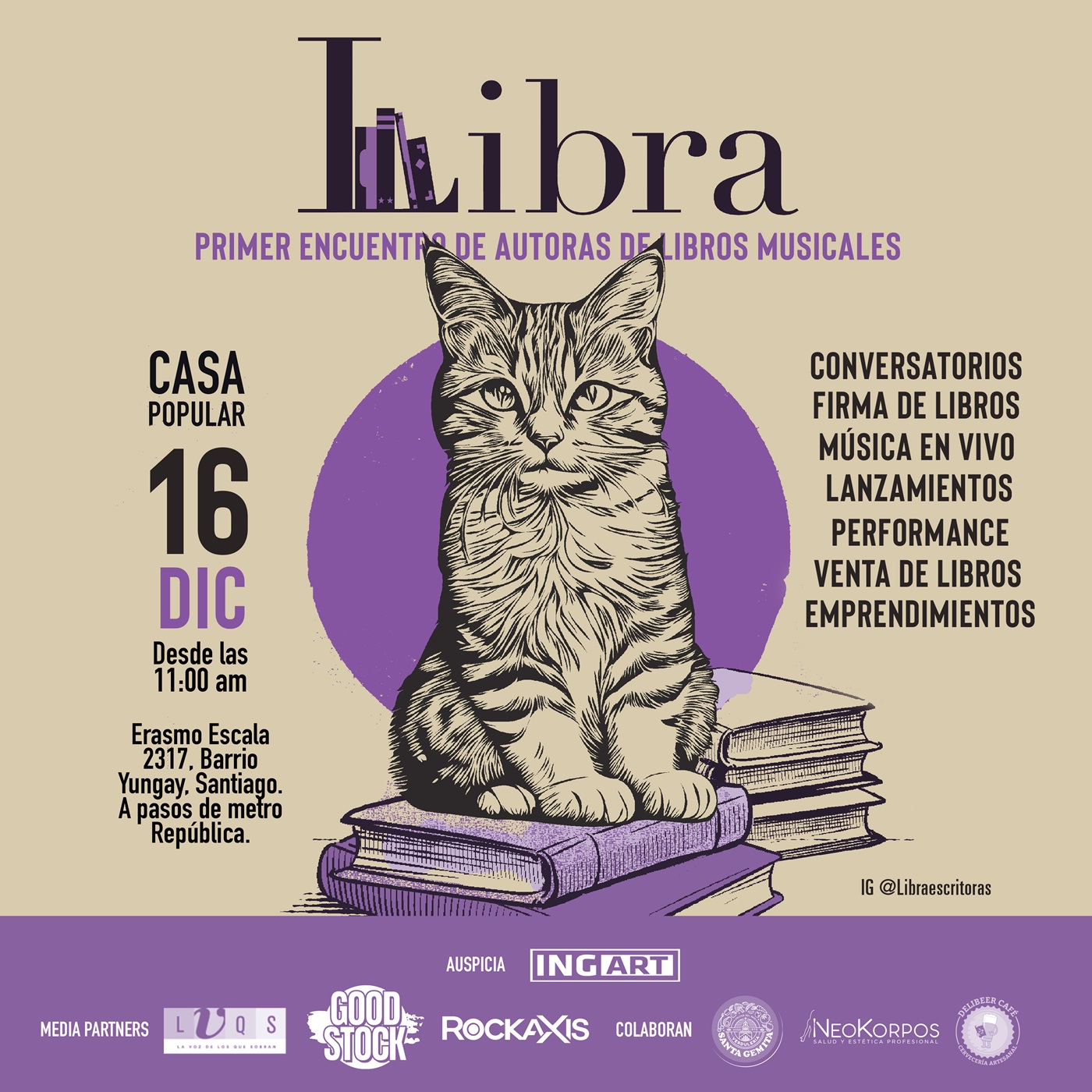 16 de diciembre: Libra, primer encuentro de autoras de libros musicales